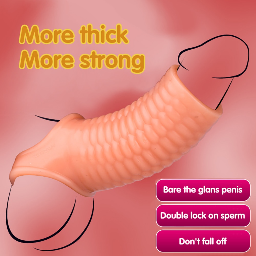 Vroubkovaný návlek na penis