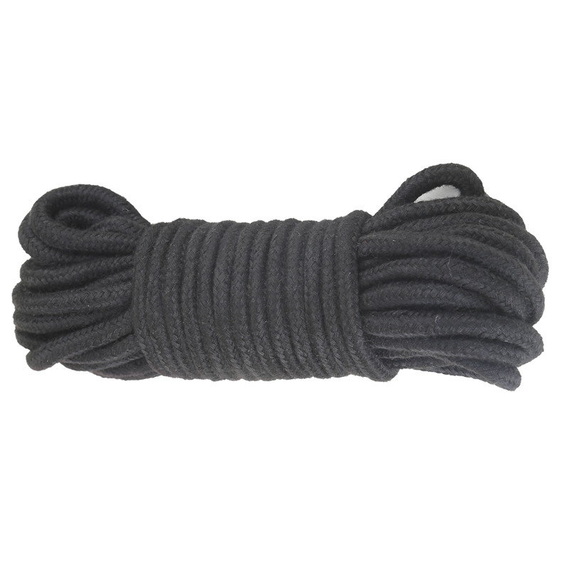 Bavlněný bondage provaz – tl. 0.6 cm 10 metrů – černý