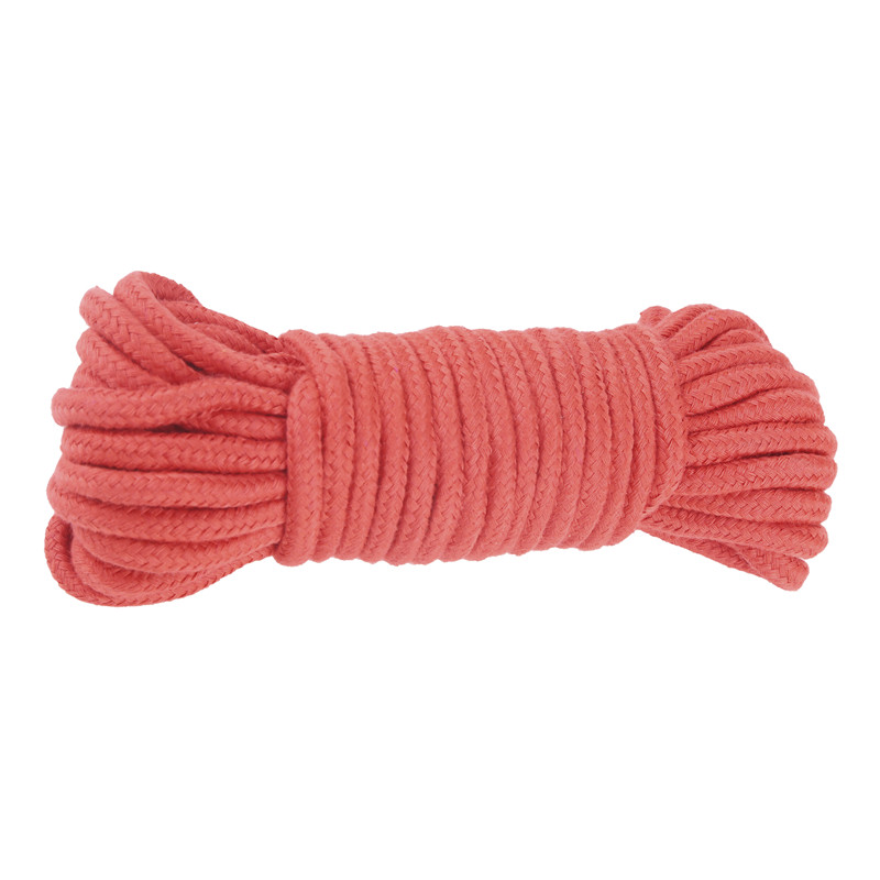 Červený bavlněný bondage provaz – tl. 0.5 cm 5 metrů