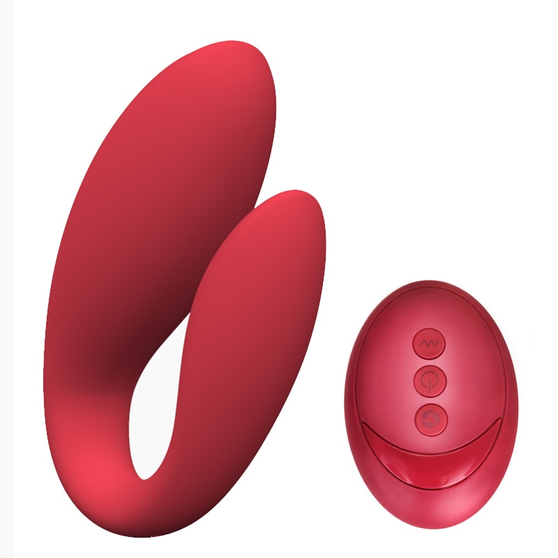 Párový vibrátor – USB magnetické nabíjení, červený