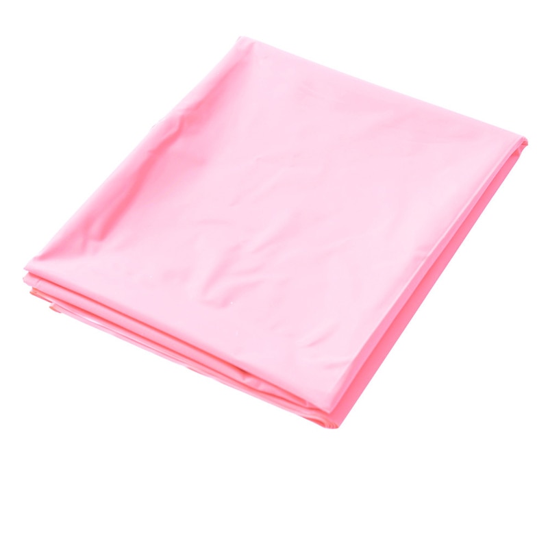 Růžové PVC lakované prostěradlo 220 x 200 cm – snadno přenosné