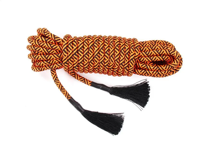 Zlatý barevný nylonový bondage provaz – tl. 0.5 cm 10 metrů	