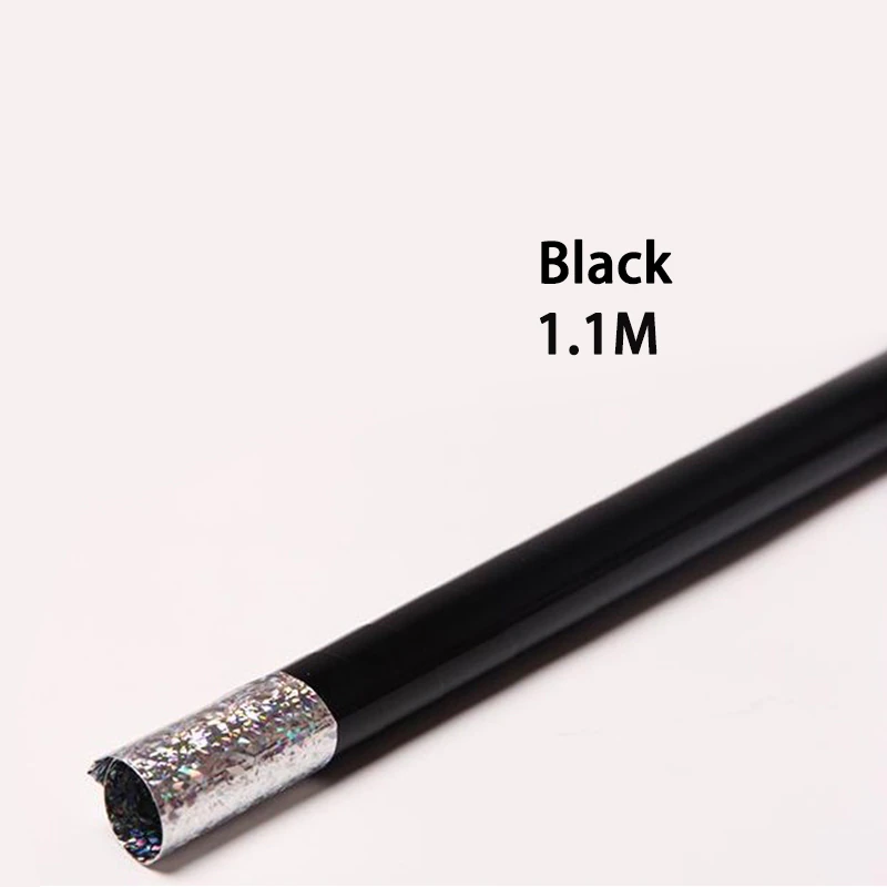Černá kabelková vystřelovací teleskopická tyč – 1,1m