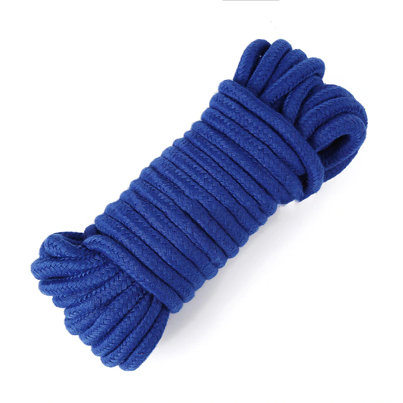 Modrý bavlněný bondage provaz – tl. 0.5 cm 5 metrů