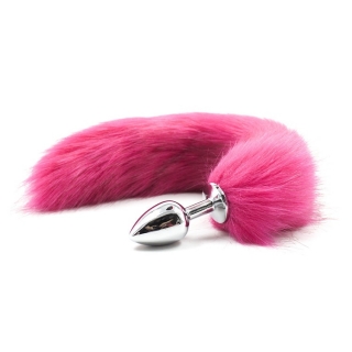 Růžový mírně žíhaný psí ocas – více velikostí